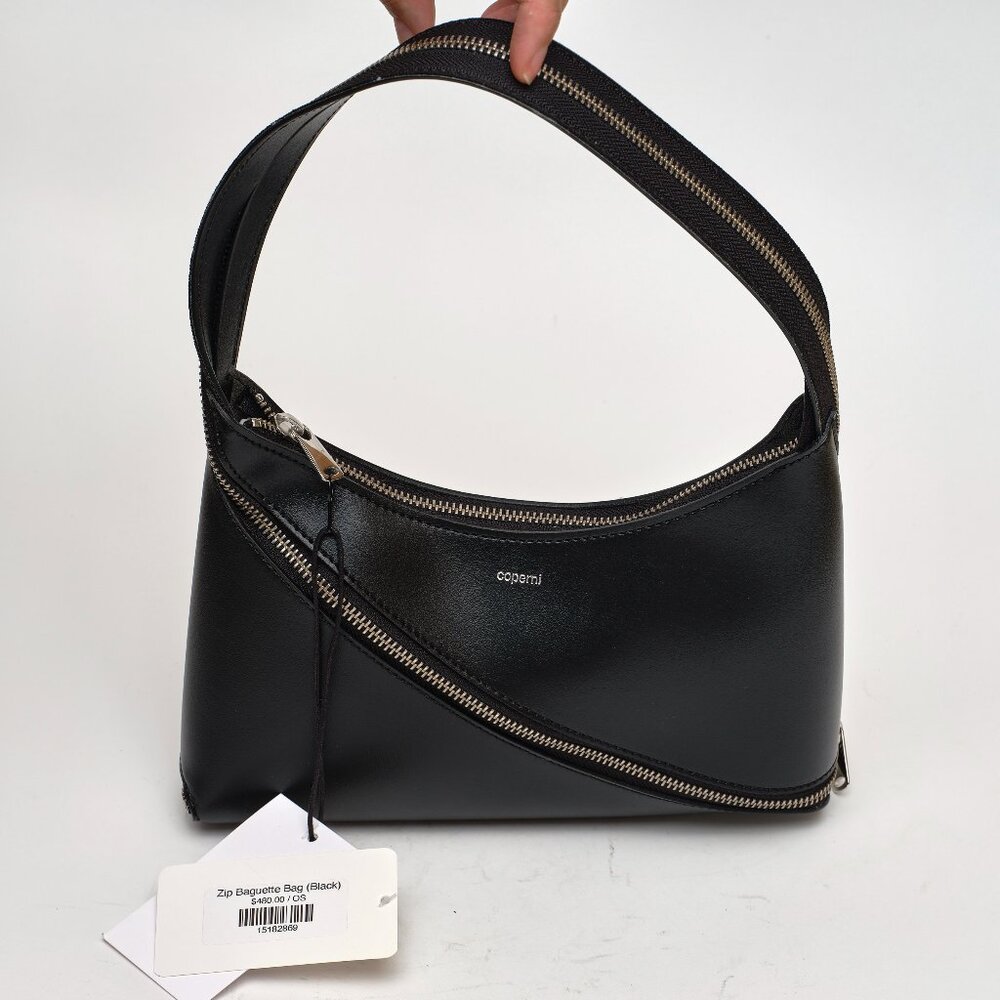 COPERNI Black Zip Baguette Bag